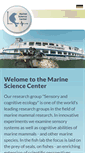 Mobile Screenshot of marine-science-center.de